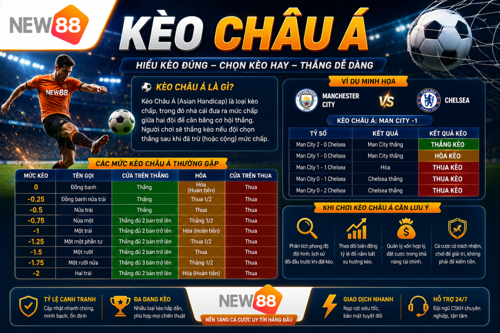 Kèo Châu Á Là Gì? Hướng Dẫn Cách Đọc Kèo Chi Tiết - mixon